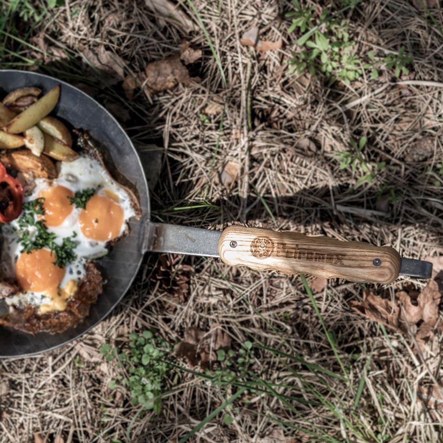 Petromax - Manche en bois Petromax pour poêles en fer forgé
