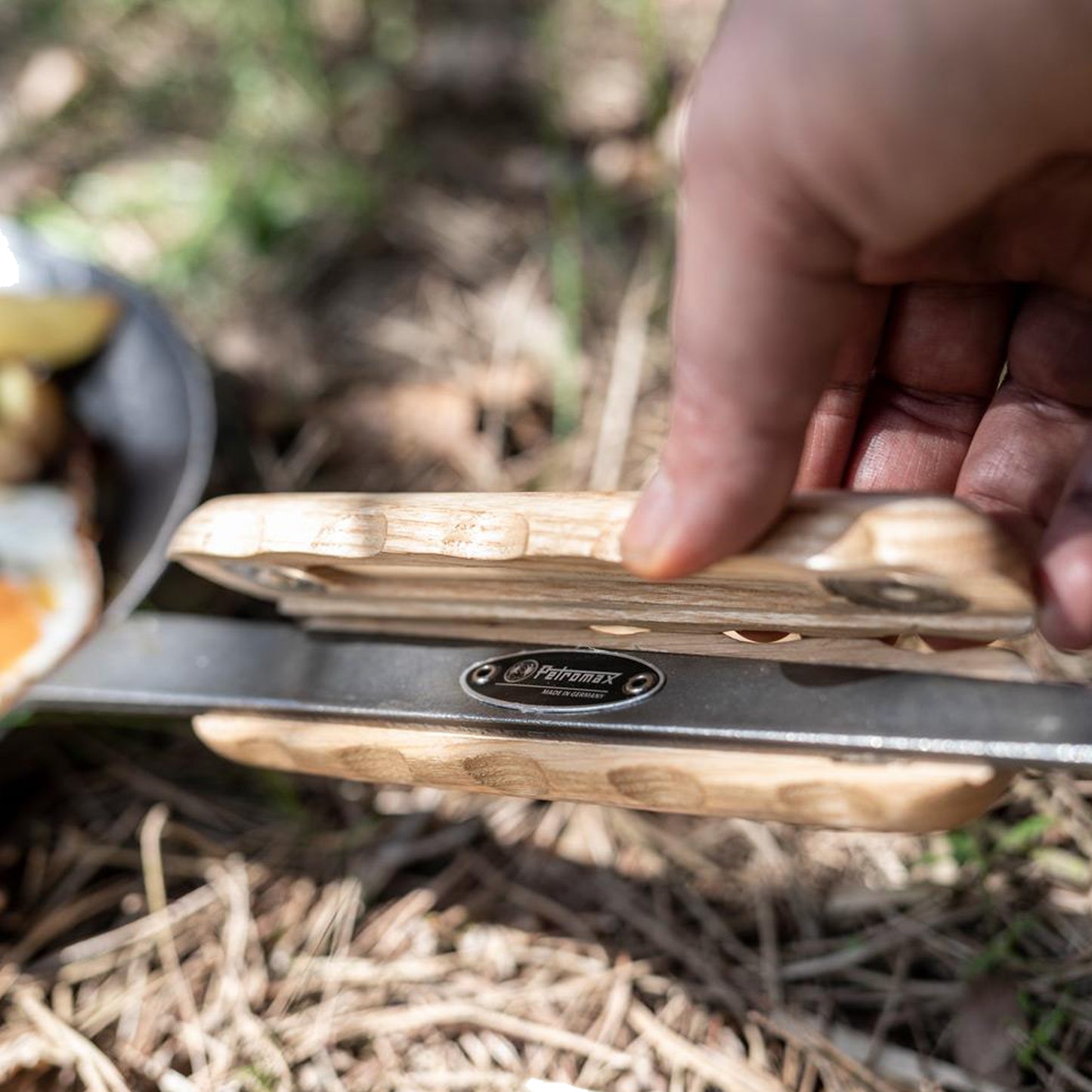 Petromax - Manche en bois Petromax pour poêles en fer forgé