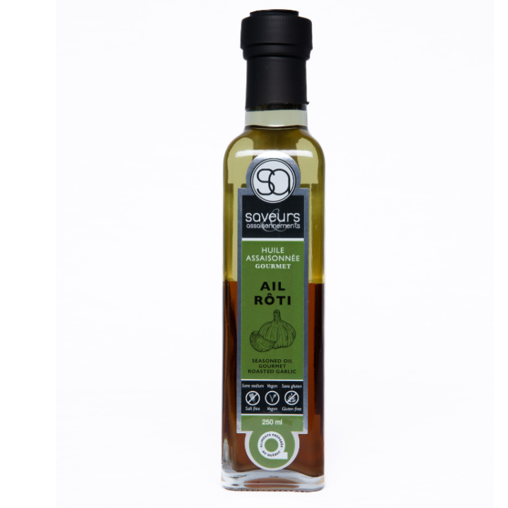 Saveurs assaisonnements - Huile assaisonnée GOURMET Ail rôti