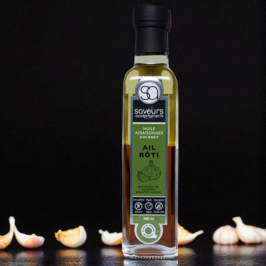 Saveurs assaisonnements - Huile assaisonnée GOURMET Ail rôti