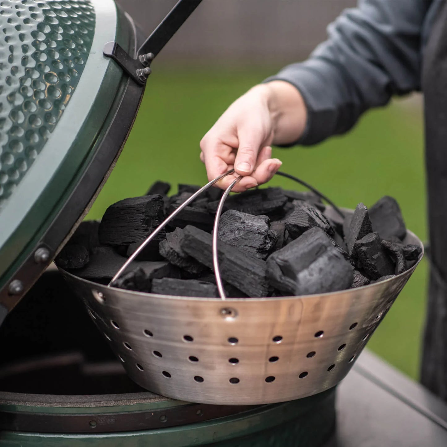 Big Green Egg - Bol à Feu en Acier Inox. pour œuf Large