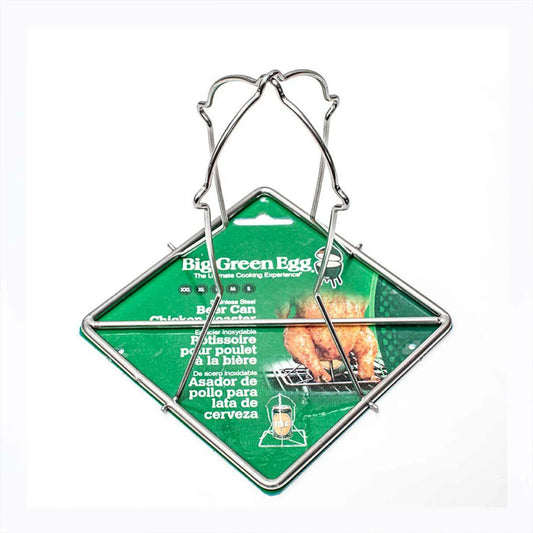 Big Green Egg - Support à poulet pliable sur canette de bière