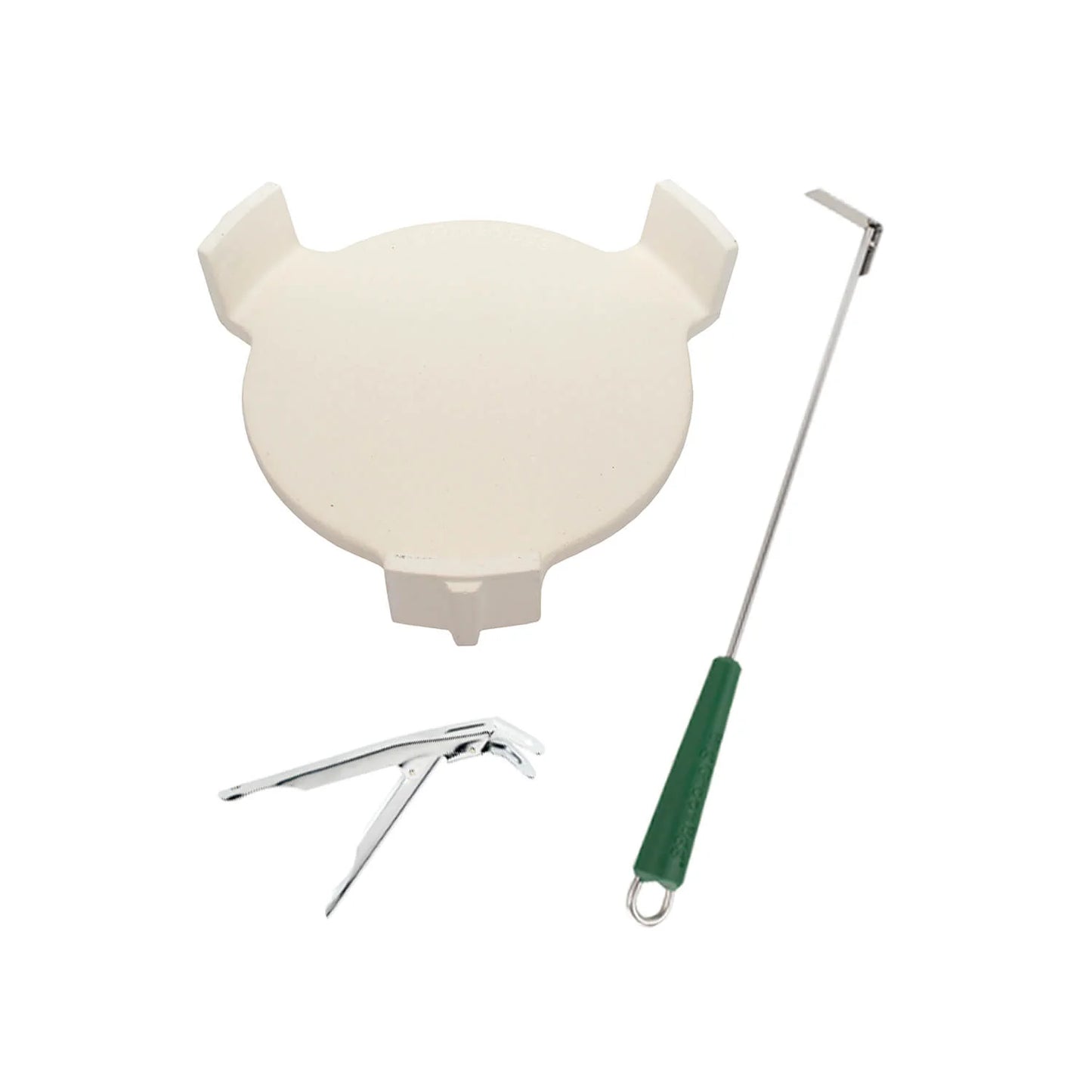 Big Green Egg - Barbecue au charbon de bois avec nid & tablettes en bois Extra-Large