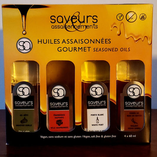 Saveurs assaisonnements - Huile assaisonnée GOURMET Boite découverte # 1