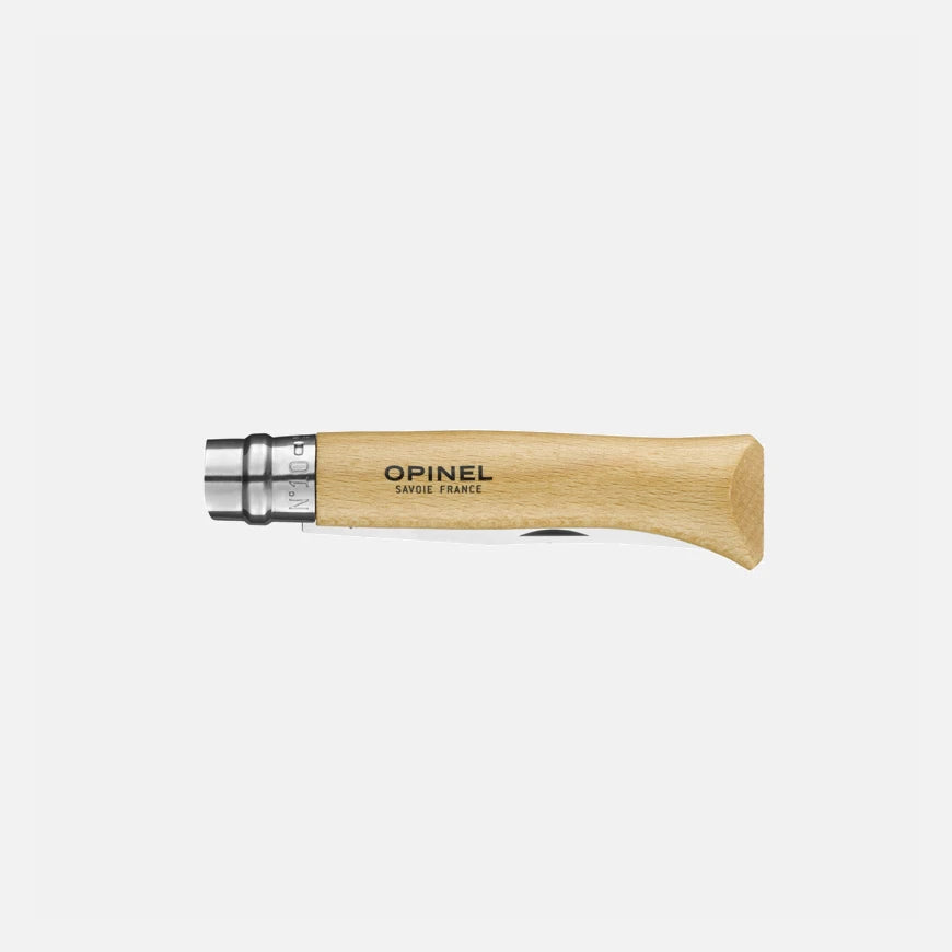 Opinel Tradition N°10 Inox – Couteau de Poche Classique (Hêtre)