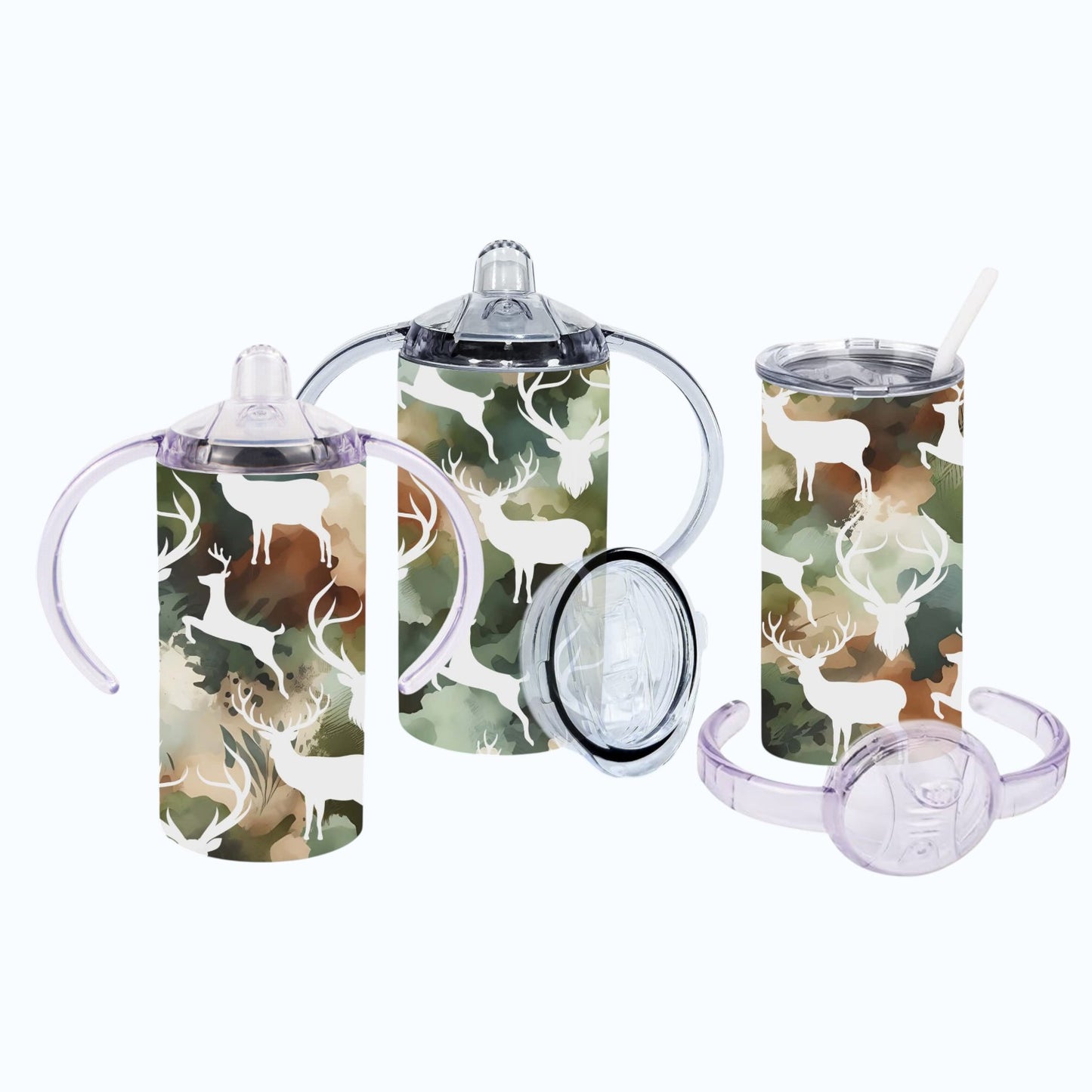 Inspiration Western - Verre à bec évolutif - Camouflage & Chevreuils