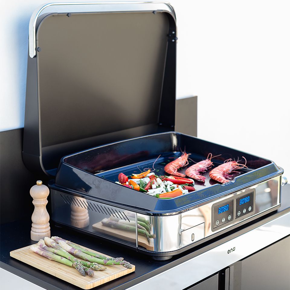 Eno - Couvercle ENOSIGN 65 cm Noir et Inox