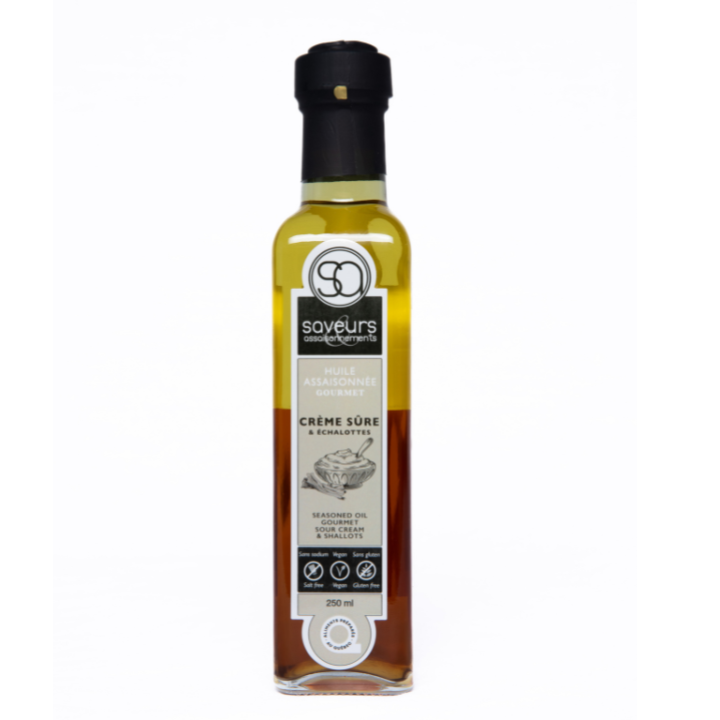 Saveurs assaisonnements - Huile assaisonnée GOURMET - Crème sure et échalotes