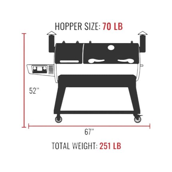 Recteq - Barbecue aux granules Dualfire 1200