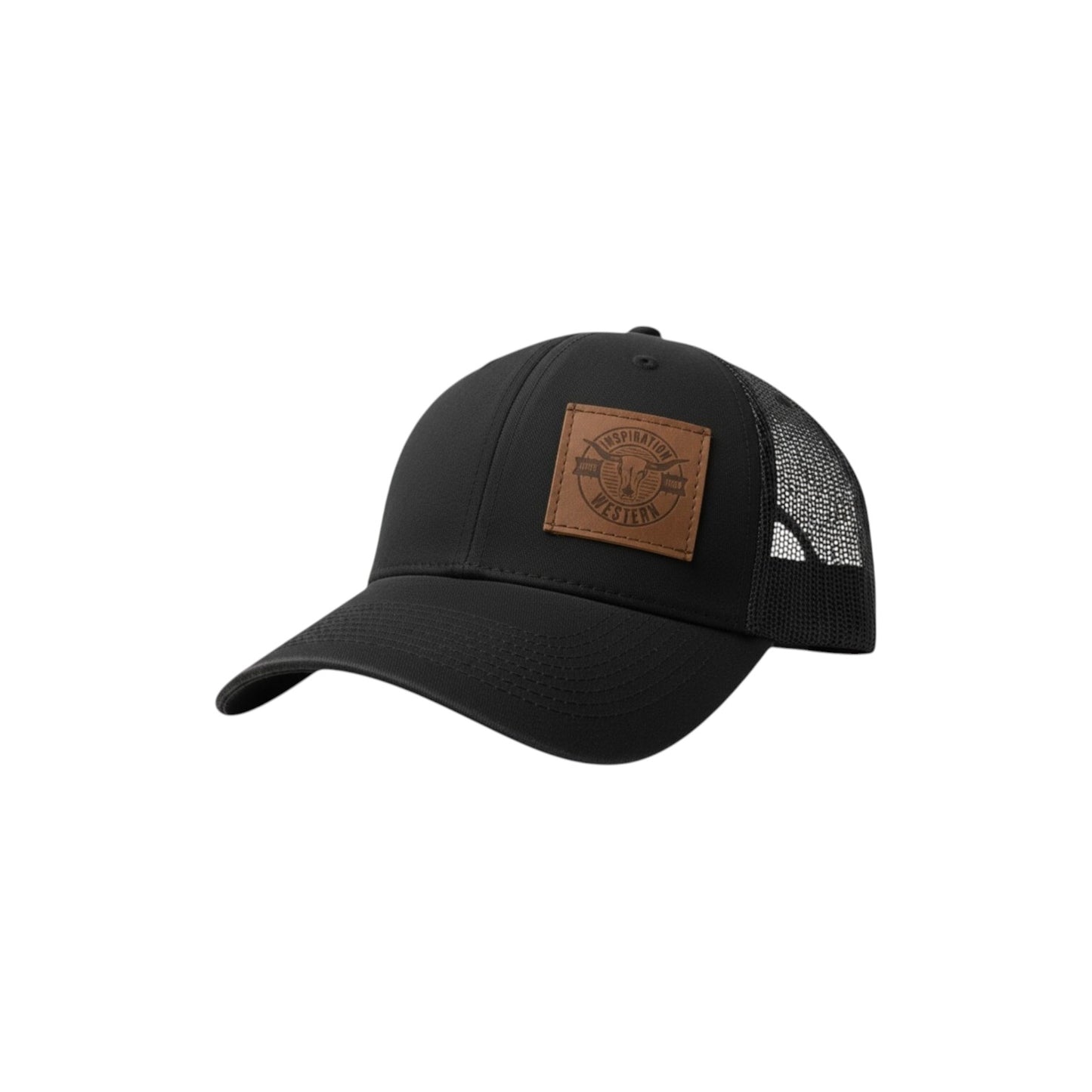 Inspiration Western - Casquette Inspiration Western Noir avec filet noir à l'arrière