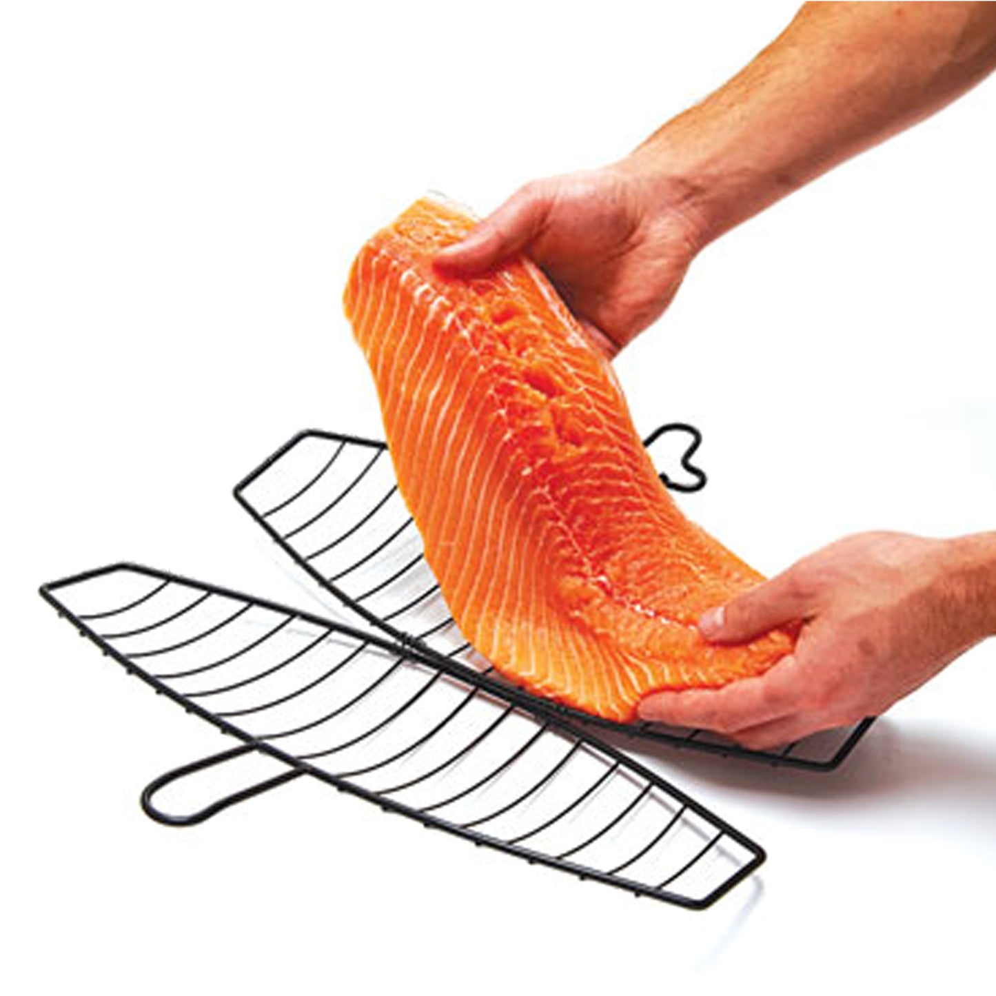 Grillpro - Panier à poisson avec poignée amovible