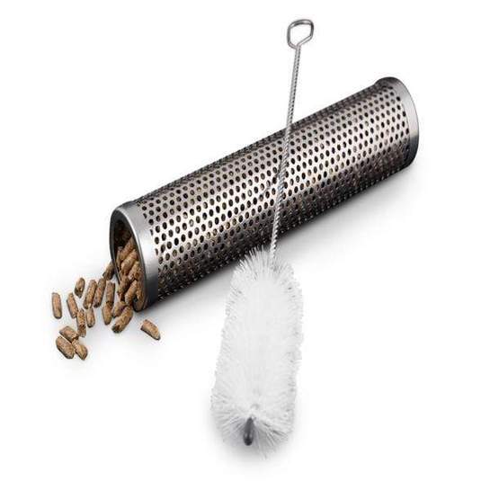 Grillpro - Tube à granules avec brosse