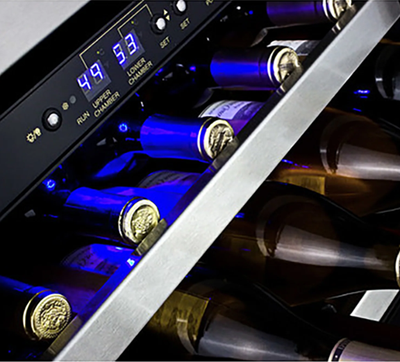 IComfort - Refroidisseur à vin WC-155HFSS – 155 bouteilles