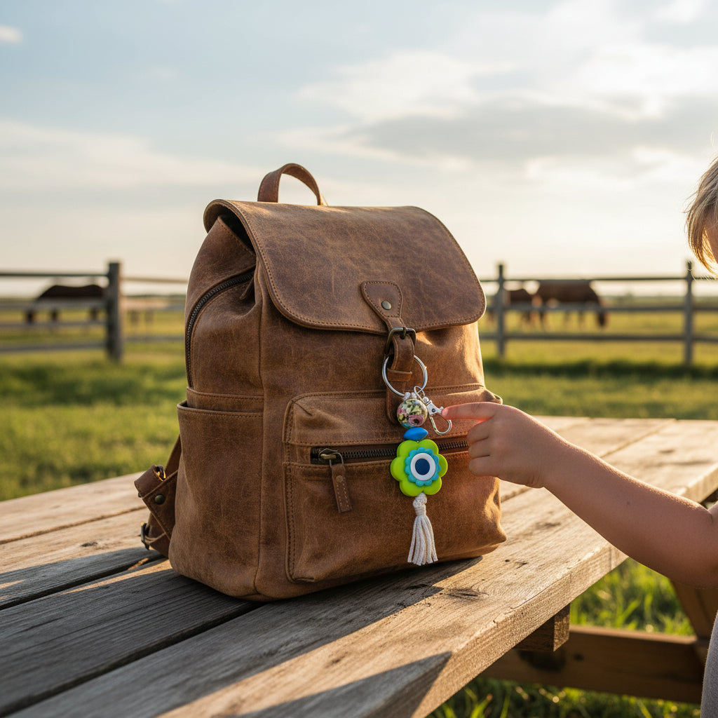 Inspiration Western - Porte-clés petit/aide-zip - Fleur 2