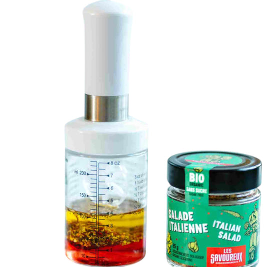 Les Savoureux assaisonnements - Mélangeur à vinaigrette (shaker)
