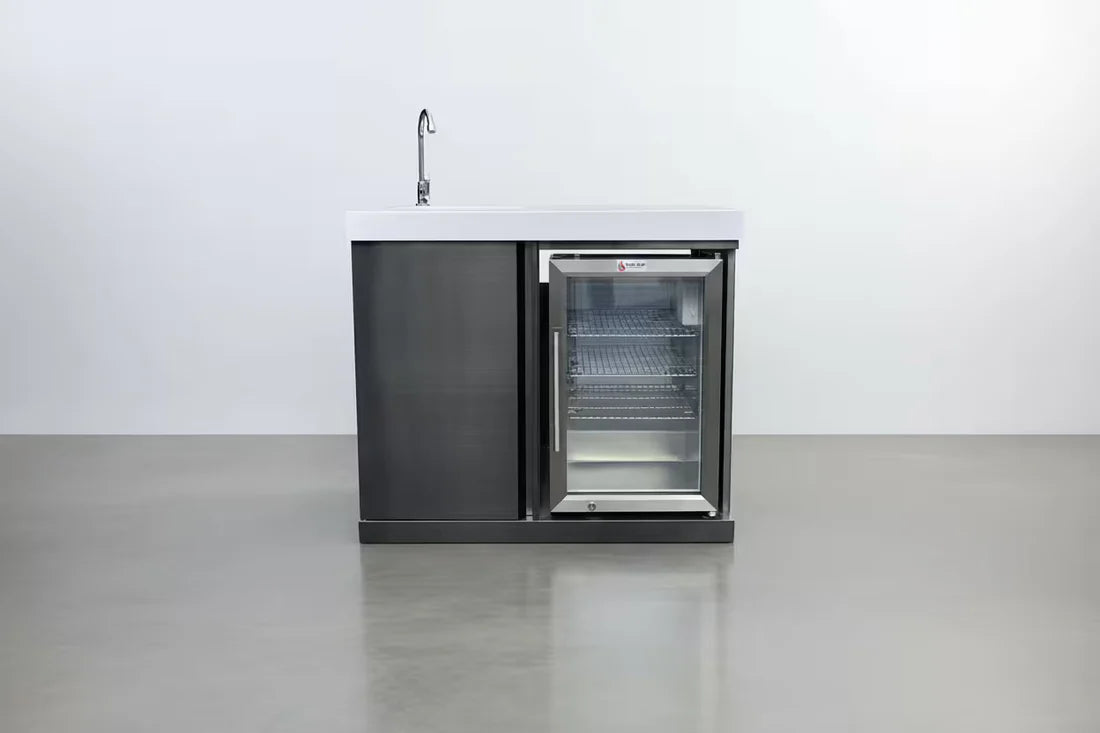 Mont Alpi - Module Réfrigérateur et évier Black Series