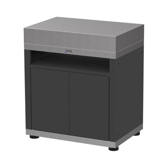 Le Marquier - Meuble avec tablette duo gris/noir