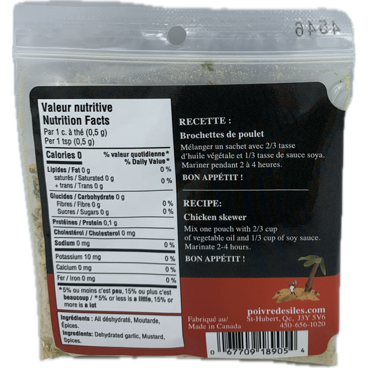 Poivre des Îles - Assaisonnement à marinade Orientale