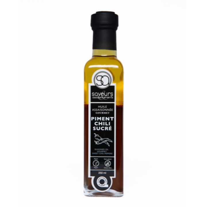 Saveurs assaisonnements - Huile assaisonnée GOURMET - Piment chili sucré