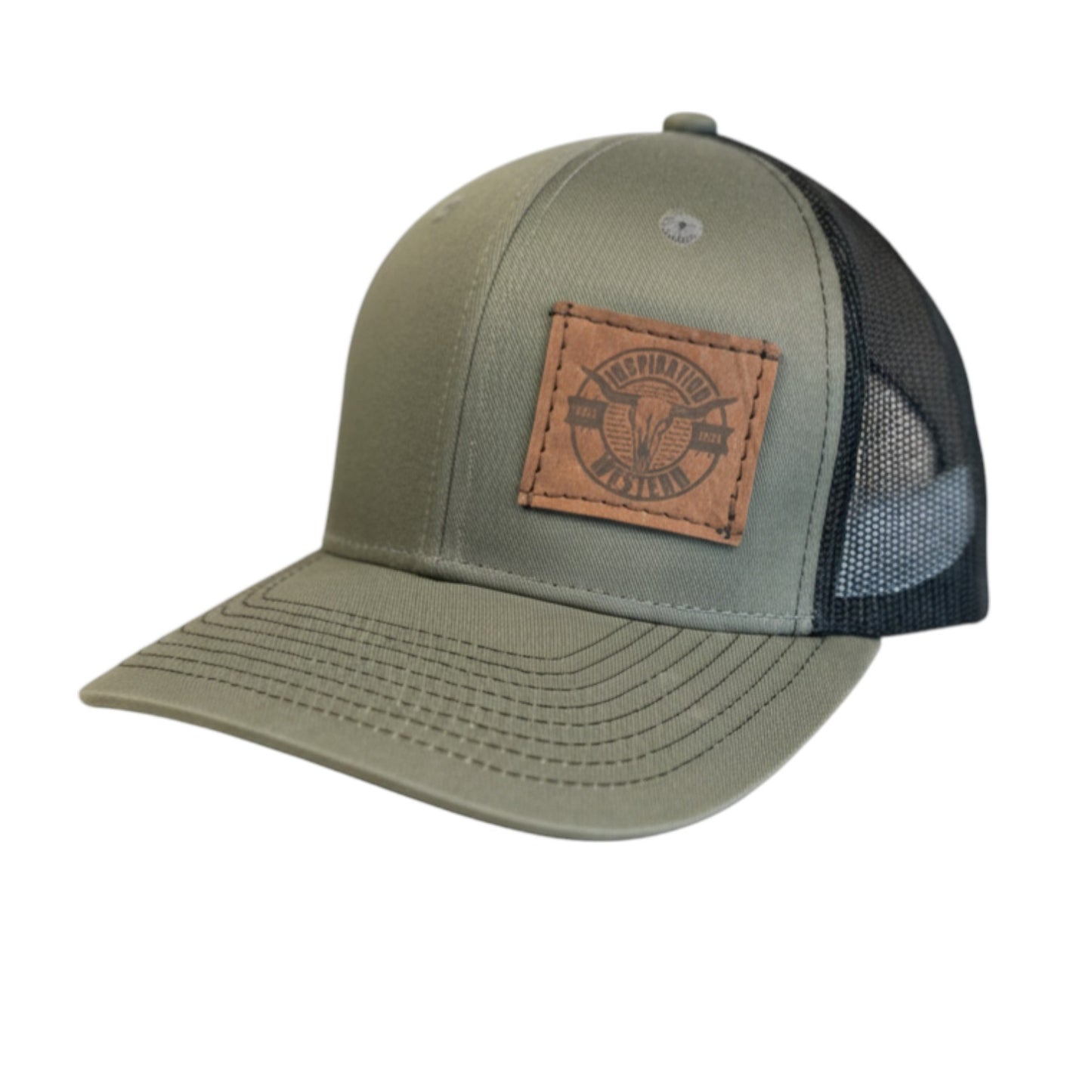 Inspiration Western - Casquette Inspiration Western Kaki avec filet noir à l'arrière