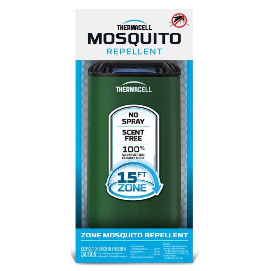 Thermacell - Répulsif pour patio Bouclier anti-moustiques Vert forêt