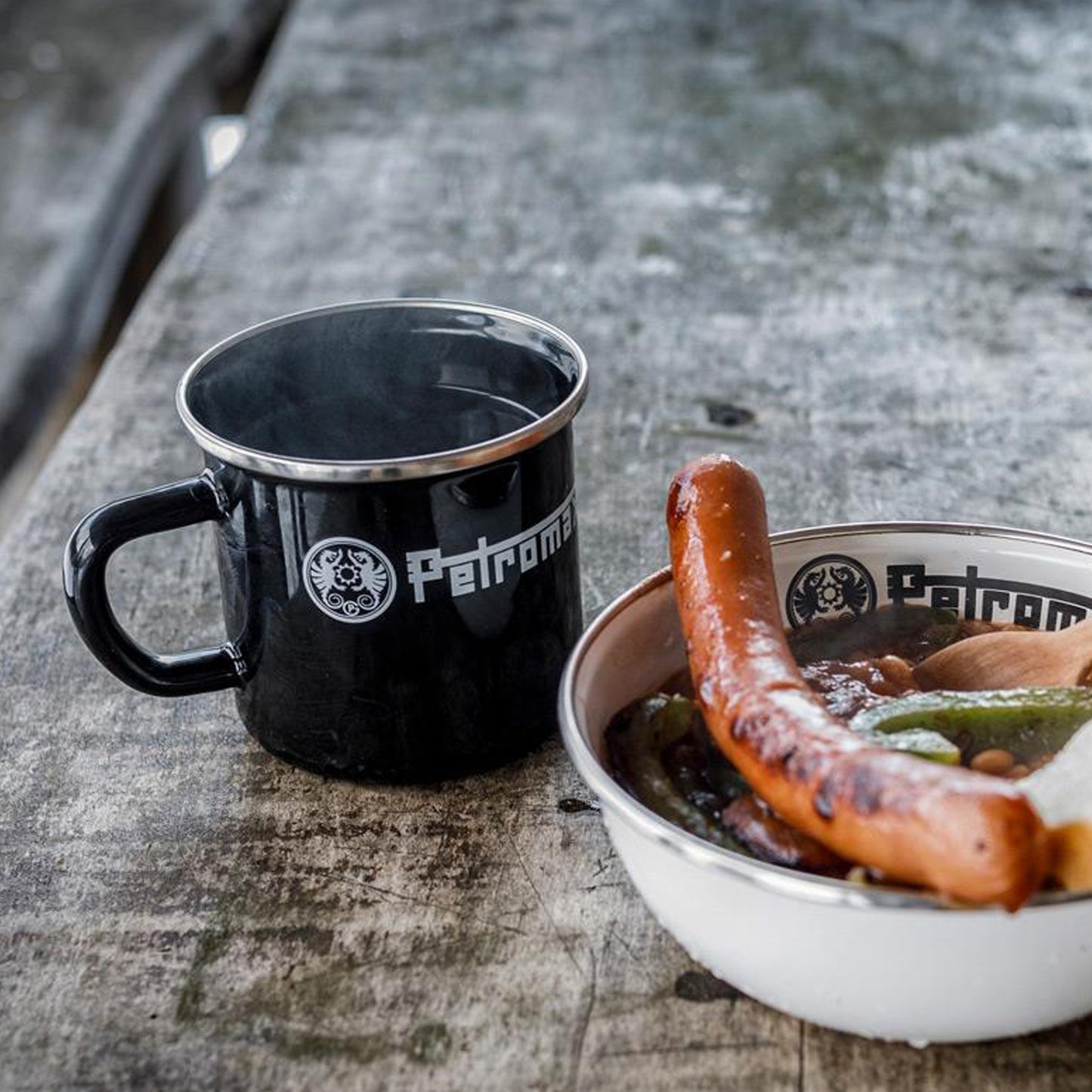 Petromax - Tasse en émail noire