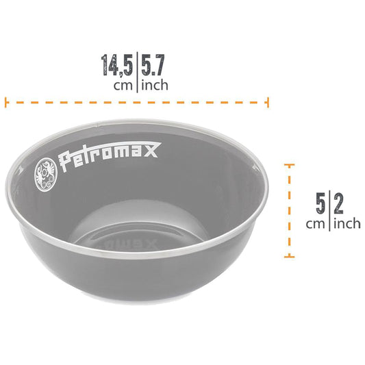 Petromax - Bols en émail noir (ensemble de 2)