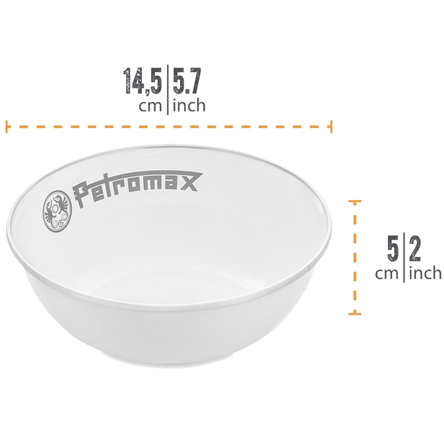 Petromax - Bols en émail blanc (ensemble de 2)