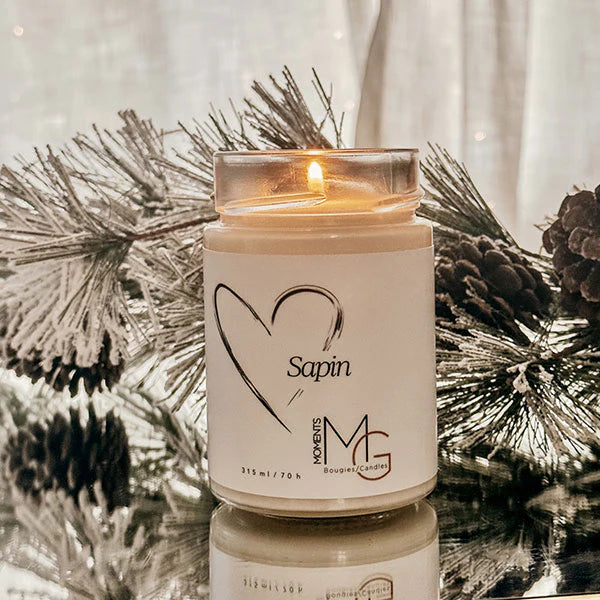 P'tites bougies Création - Bougie à la cire de soya - Sapin