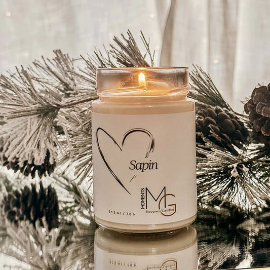 P'tites bougies Création - Bougie à la cire de soya - Sapin