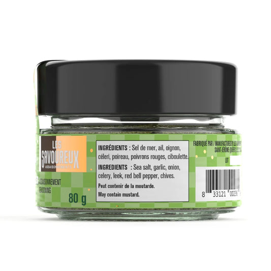 Les Savoureux Assaisonnements – Assaisonnement Biologique Sel de Légumes