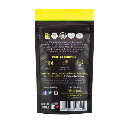 Saltwest naturals - Sel de mer infusé à l'aneth et au citron