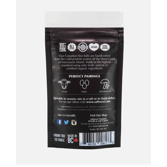 Saltwest naturals - Sel de mer aux grains de poivre concassés