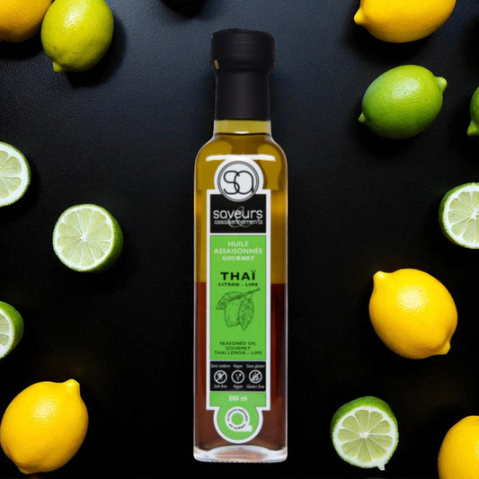 Saveurs assaisonnements - Huile assaisonnée GOURMET - Thaï citron-lime