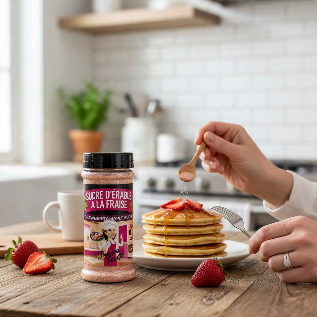 Sandra Foodie - Sucre d’érable à la fraise 125 g