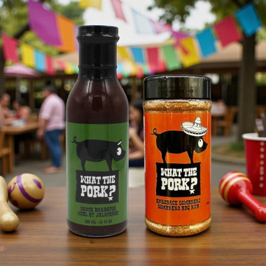 Duo What the Pork – Épice Sombrero & Sauce BBQ Miel Jalapeño (Style Mexicain)