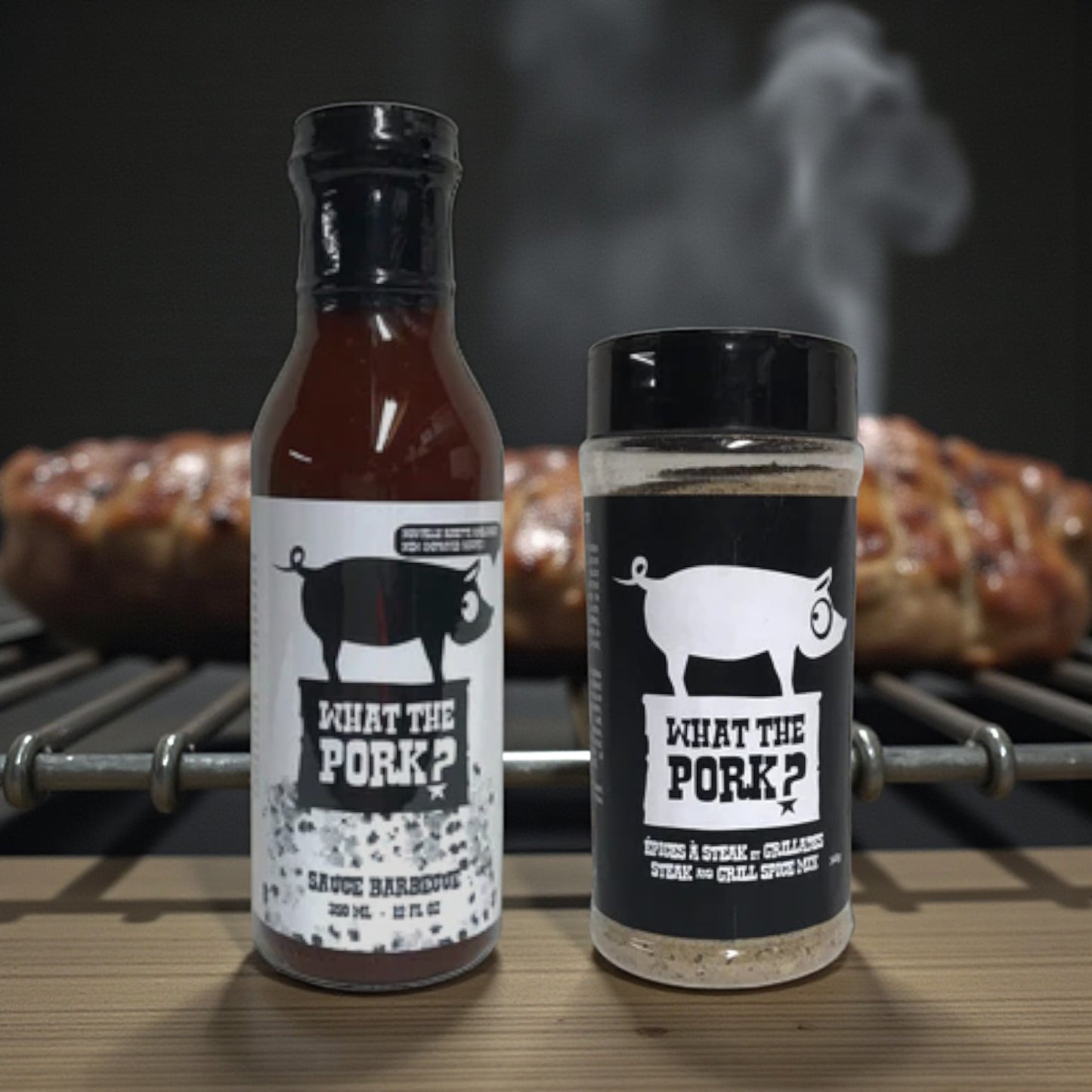 Duo What the Pork – Épices à Steak & Sauce BBQ
