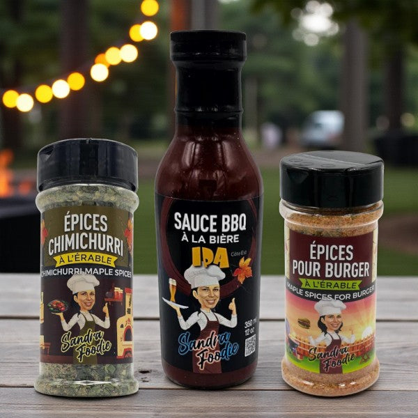 Trio Art de la Table Sandra Foodie – Sauce & Épices Gourmet