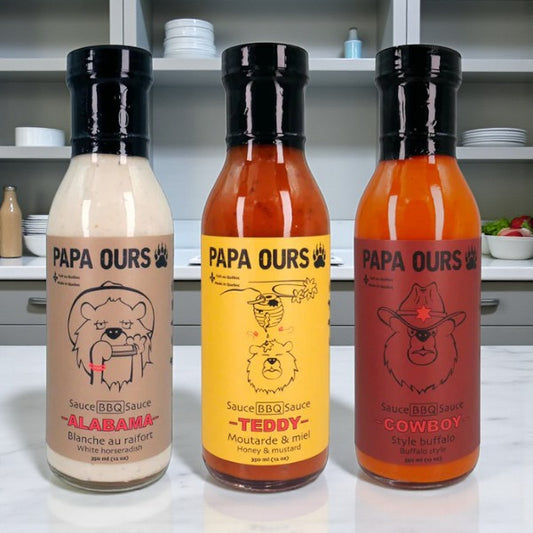 Trio de sauces Papa Ours – Alabama, Cowboy & Teddy