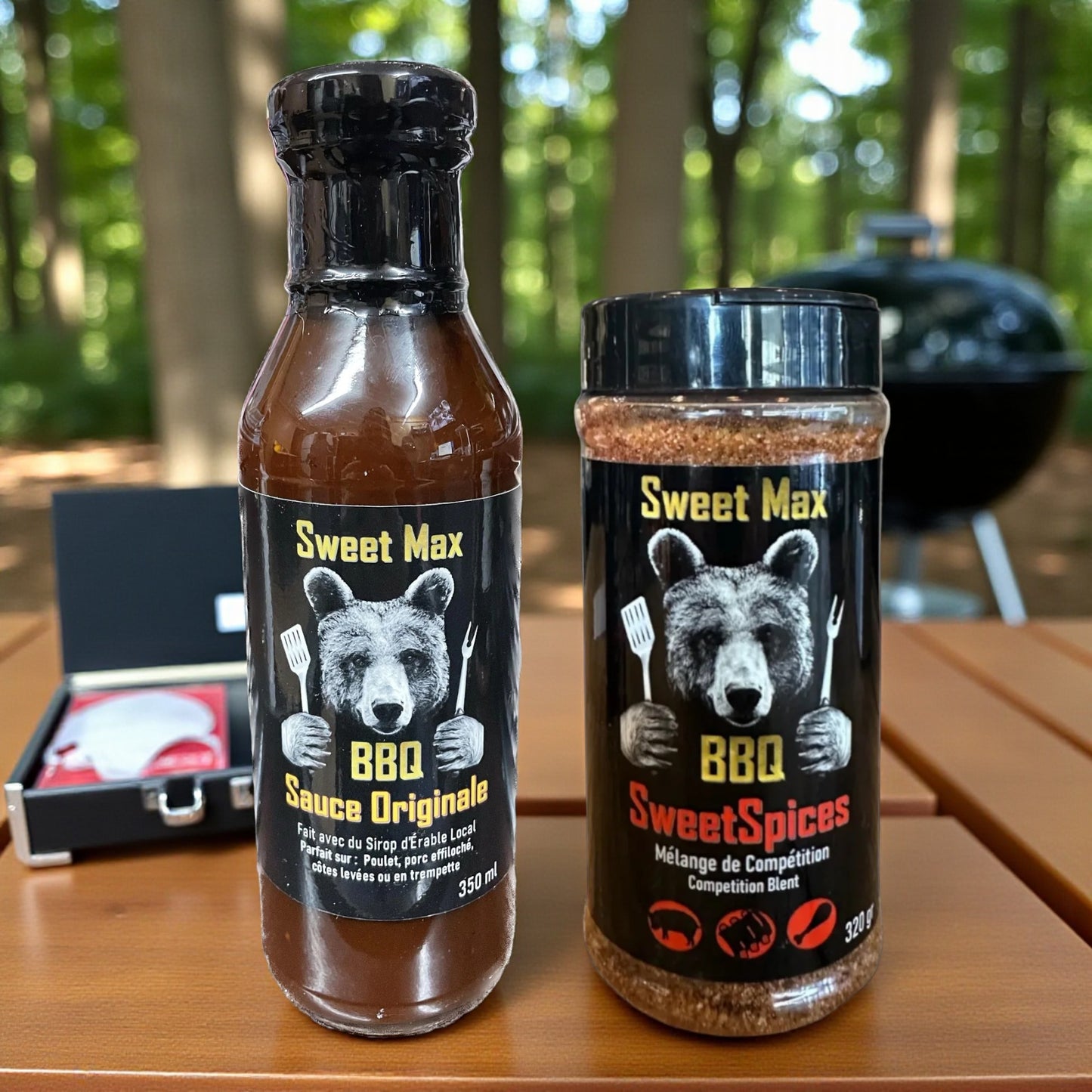 Combo Sweet Max Sucré – Ensemble Cadeau Épices et Sauce BBQ
