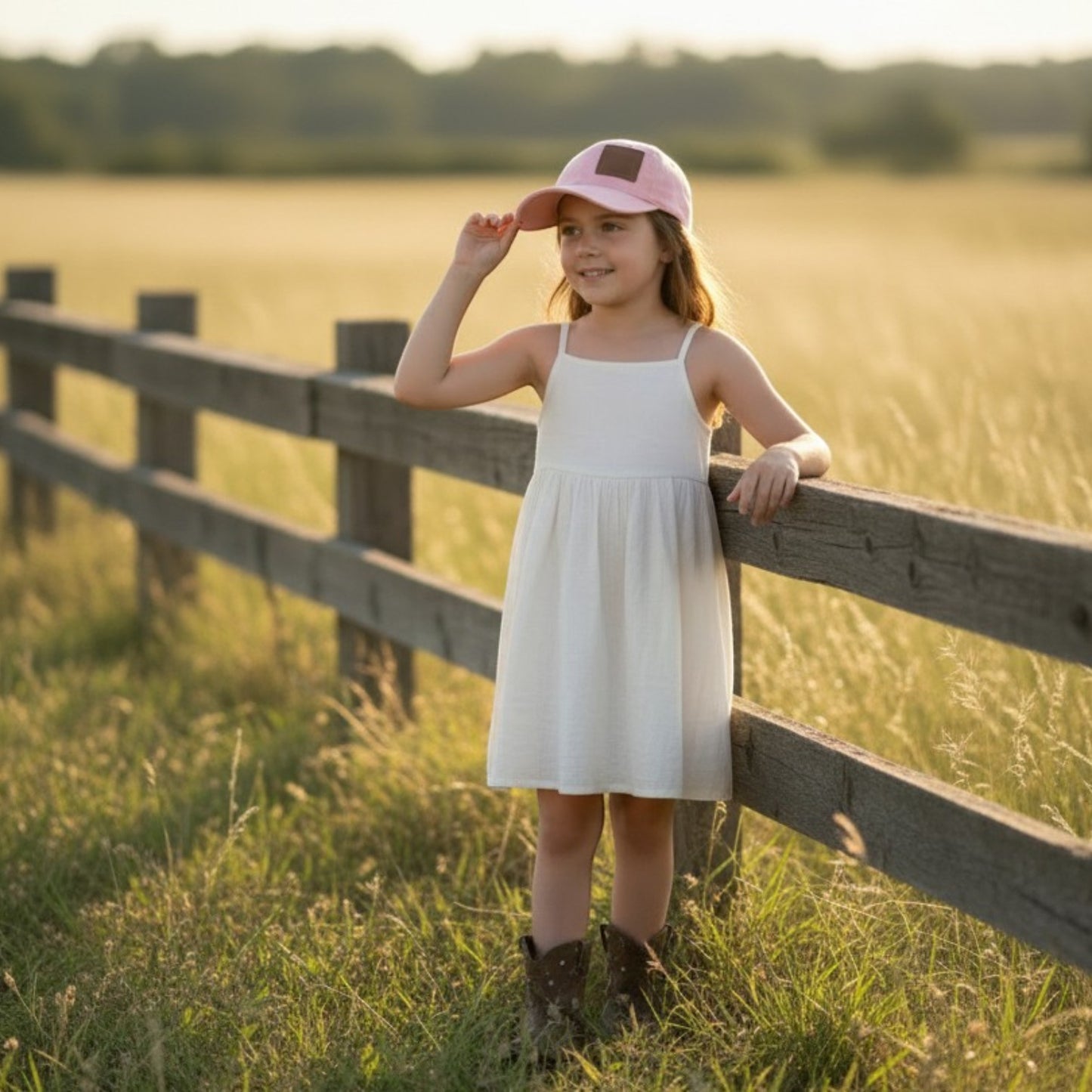 Inspiration Western - Casquette Rose enfant