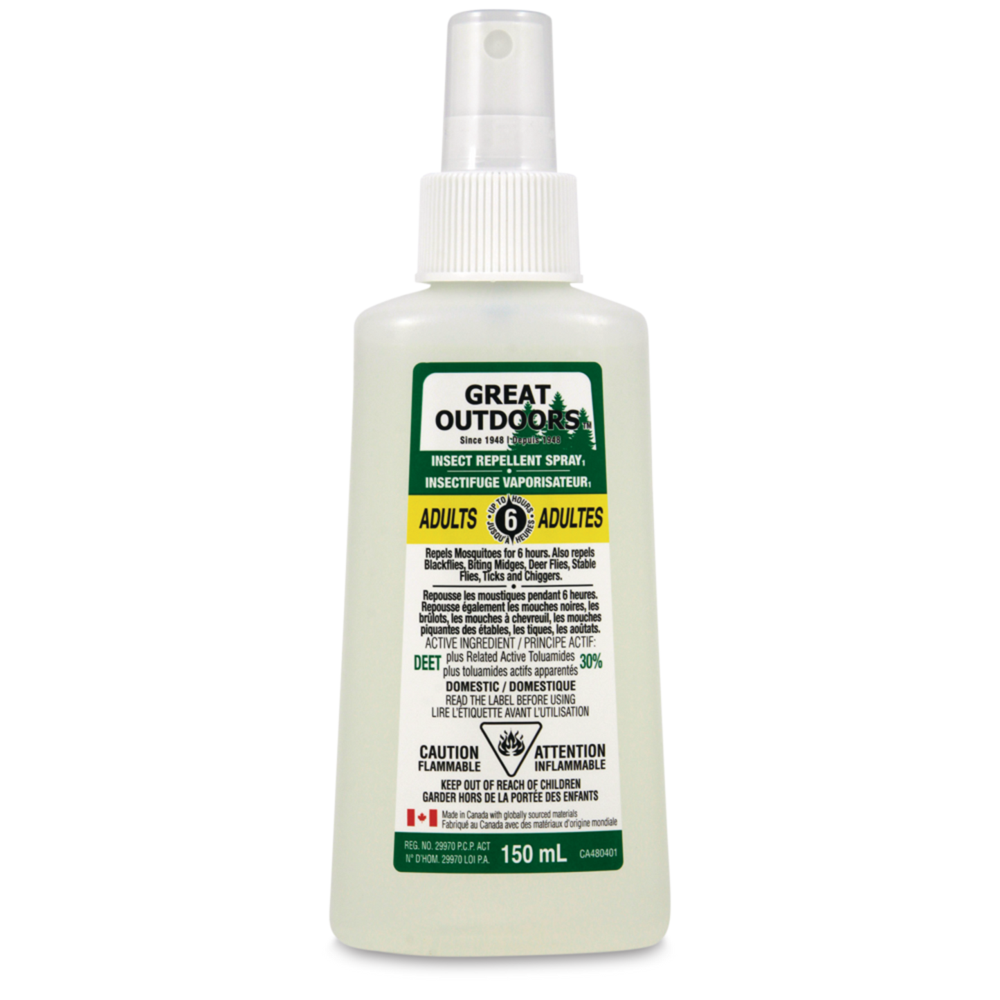 Great Outdoors - Insectifuge en vaporisateur adulte 150ml