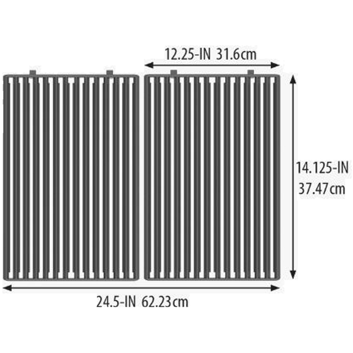 Broil King - Grilles de cuisson en fonte pour barbecue Regal XL
