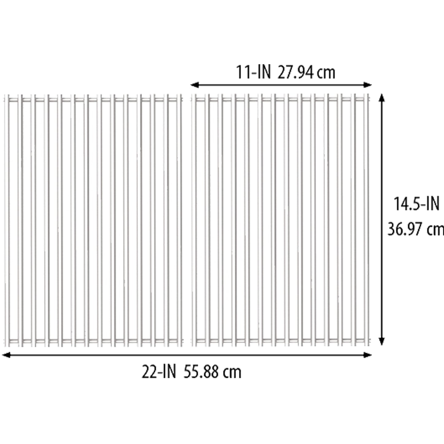 Broil King - Grilles de cuisson en acier inoxydable pour barbecue Monarch 300/Crown