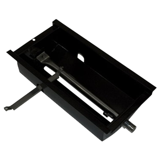 Saber - Boîte de Brûleur émaillé noir avec brûleurs, pont et électrode