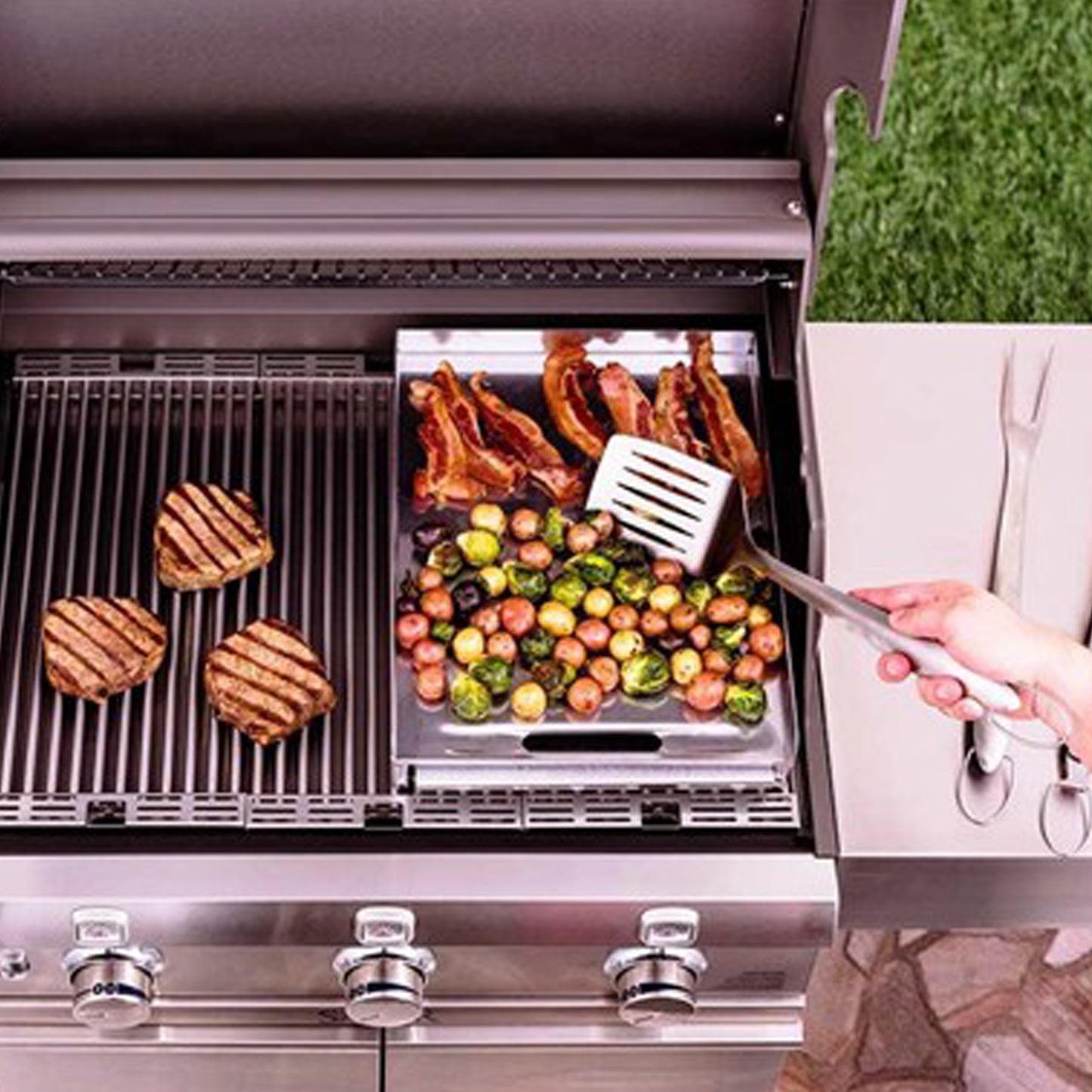Saber Plaque de cuisson EZ en acier inoxydable