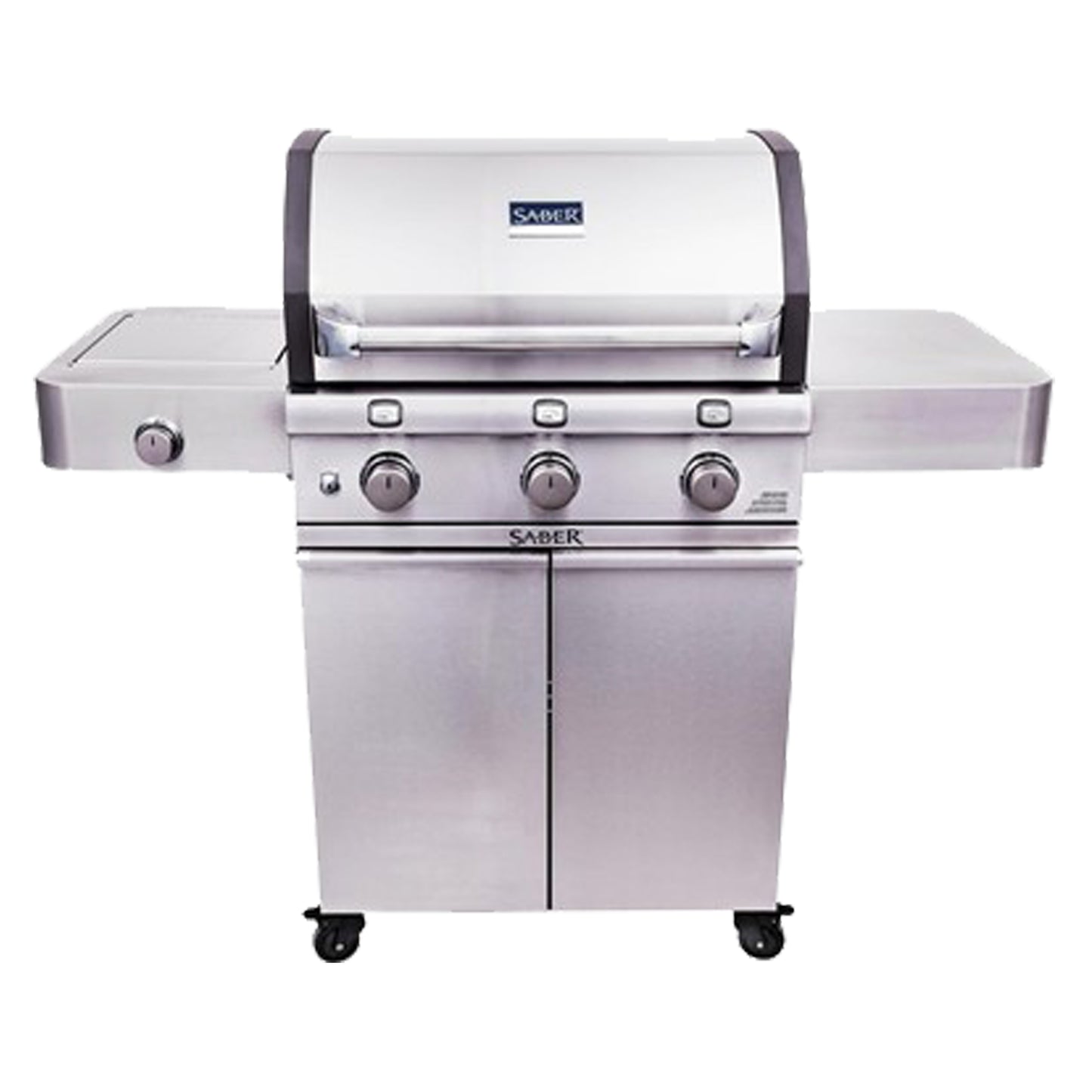 Saber - Barbecue au propane - Deluxe en acier inoxydable et fonte 3 brûleurs