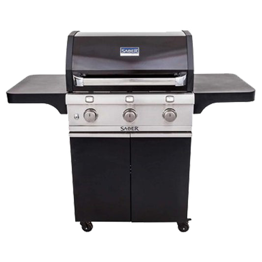 Saber - Barbecue au propane - Deluxe noir 3 brûleurs (500)