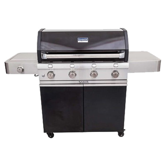 Saber - Barbecue au propane - Deluxe noir 4 brûleurs (670)