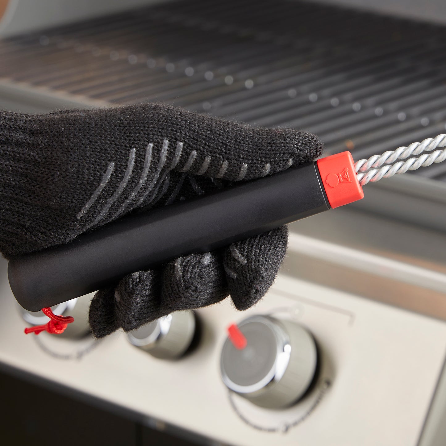 Weber - Brosse à barbecue - 18 po, à trois côtés